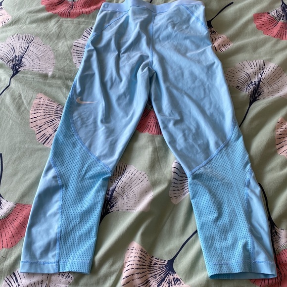 Nike Pro Light Blue Leggings - Size Small - Picture 4 of 4